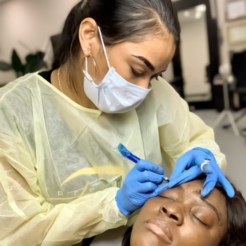 Meet Brittany. I have a love for all things beauty. One of my greatest joys in life is the feeling I get when I see the smile on my client’s face as they look at their new face in the mirror and see their dream eyebrows, that I’ve helped deliver.